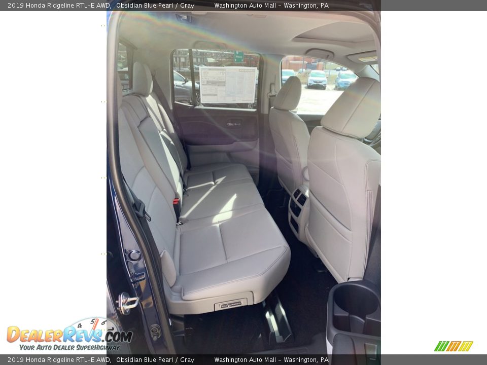 2019 Honda Ridgeline RTL-E AWD Obsidian Blue Pearl / Gray Photo #22