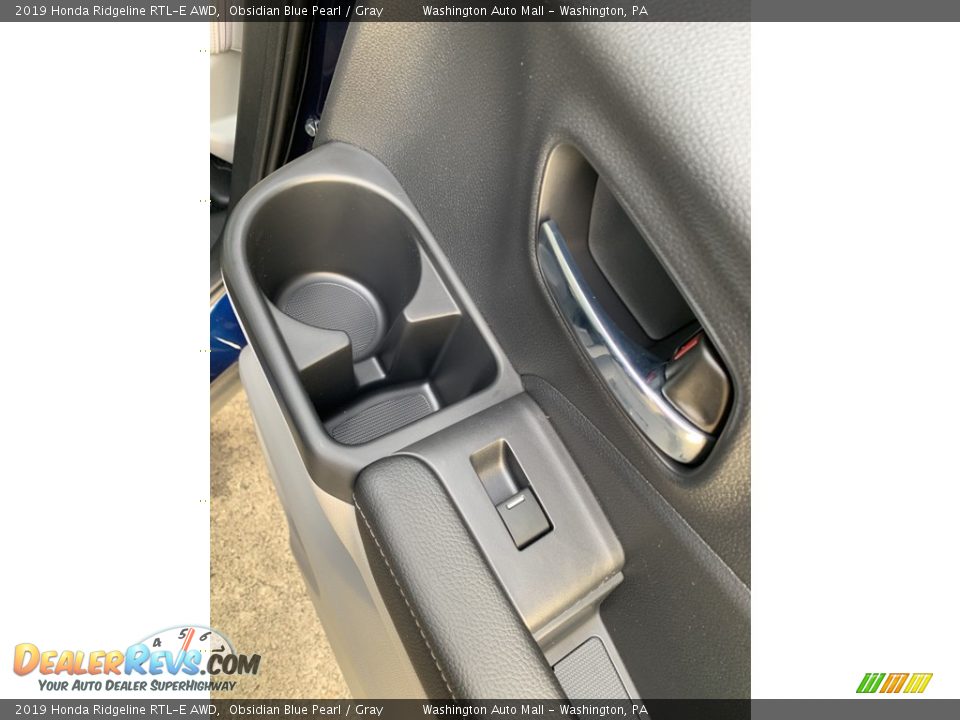 2019 Honda Ridgeline RTL-E AWD Obsidian Blue Pearl / Gray Photo #24