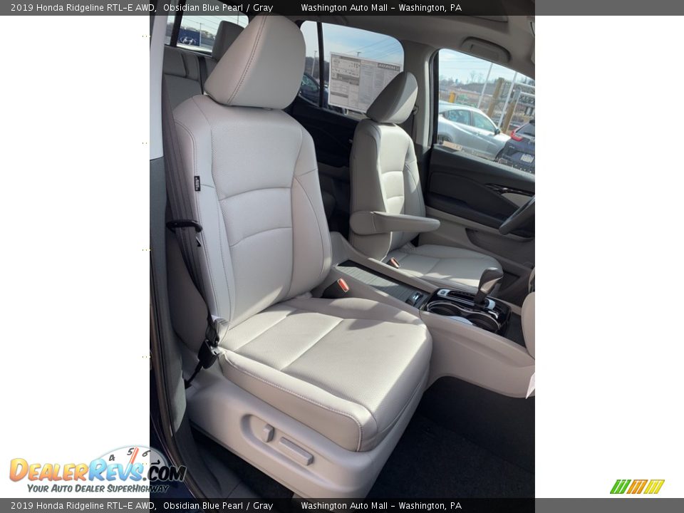 2019 Honda Ridgeline RTL-E AWD Obsidian Blue Pearl / Gray Photo #26