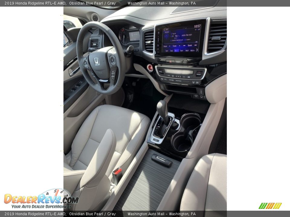 2019 Honda Ridgeline RTL-E AWD Obsidian Blue Pearl / Gray Photo #27
