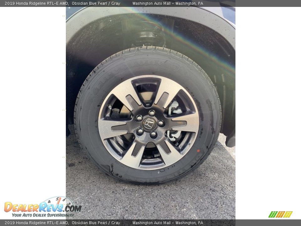 2019 Honda Ridgeline RTL-E AWD Obsidian Blue Pearl / Gray Photo #29