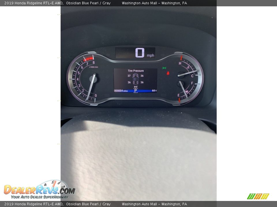2019 Honda Ridgeline RTL-E AWD Obsidian Blue Pearl / Gray Photo #30