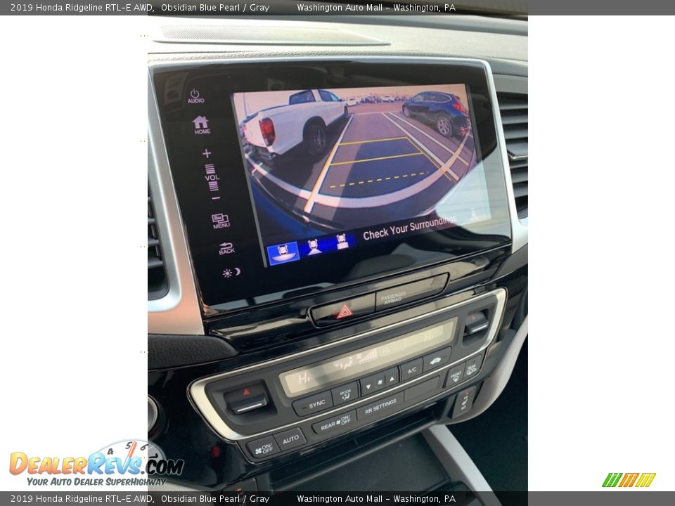 2019 Honda Ridgeline RTL-E AWD Obsidian Blue Pearl / Gray Photo #32