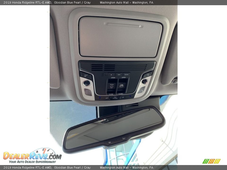 2019 Honda Ridgeline RTL-E AWD Obsidian Blue Pearl / Gray Photo #36
