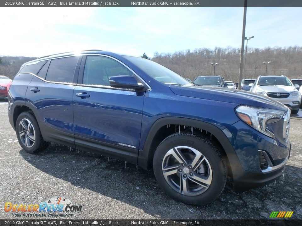 2019 GMC Terrain SLT AWD Blue Emerald Metallic / Jet Black Photo #3
