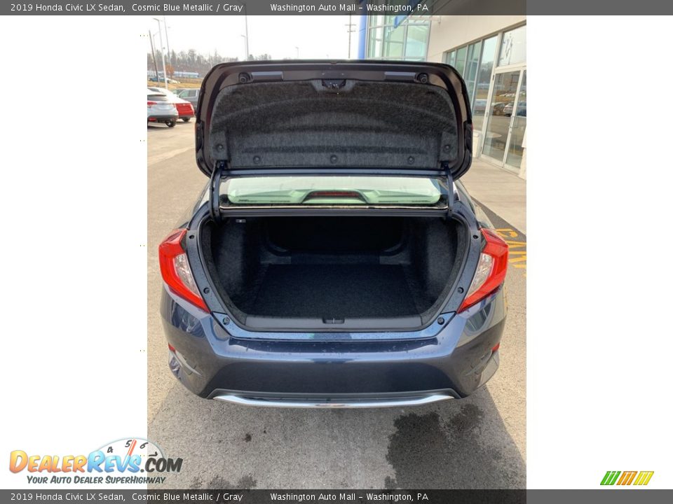2019 Honda Civic LX Sedan Cosmic Blue Metallic / Gray Photo #19