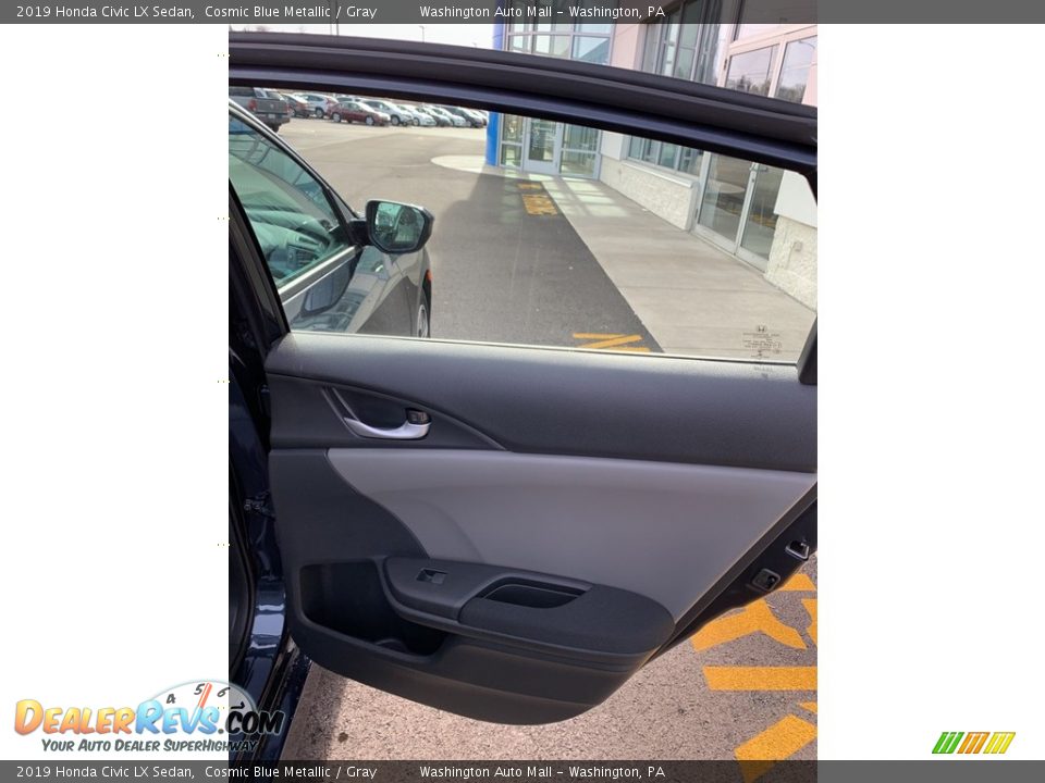 2019 Honda Civic LX Sedan Cosmic Blue Metallic / Gray Photo #20
