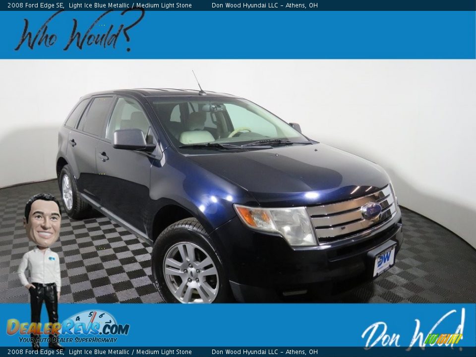 2008 Ford Edge SE Light Ice Blue Metallic / Medium Light Stone Photo #1