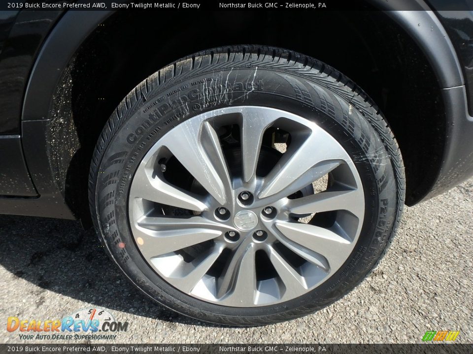2019 Buick Encore Preferred AWD Ebony Twilight Metallic / Ebony Photo #10