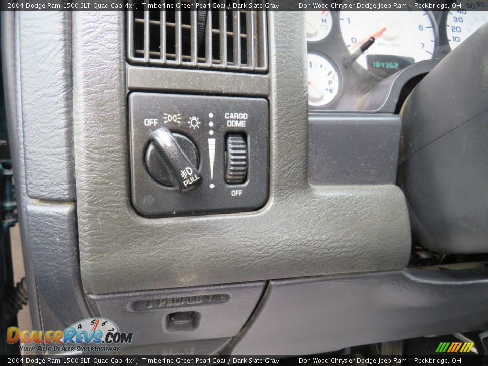 2004 Dodge Ram 1500 SLT Quad Cab 4x4 Timberline Green Pearl Coat / Dark Slate Gray Photo #17