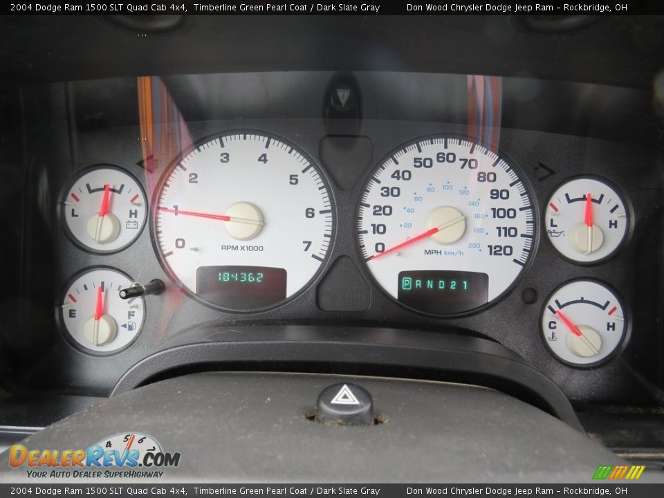 2004 Dodge Ram 1500 SLT Quad Cab 4x4 Timberline Green Pearl Coat / Dark Slate Gray Photo #18