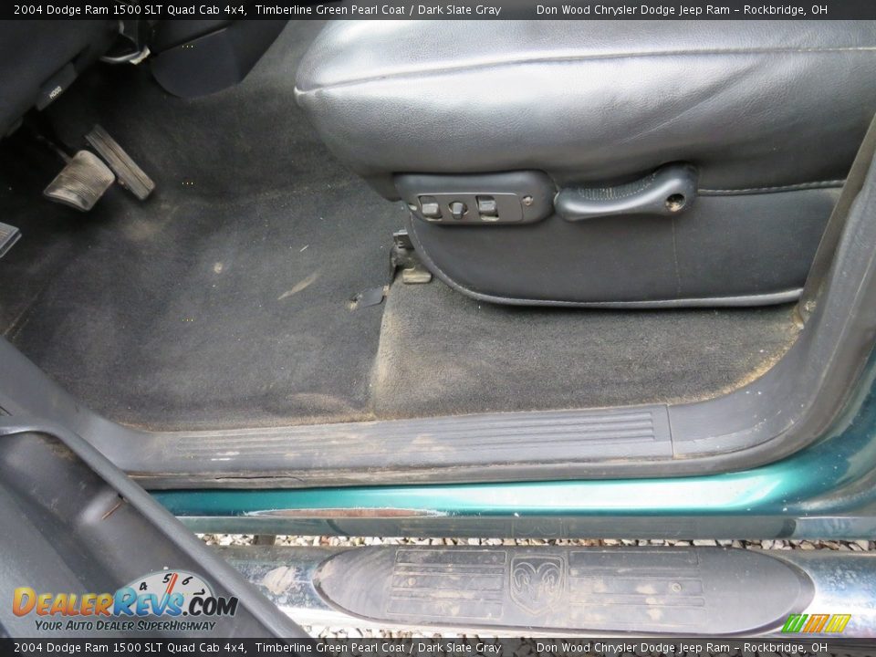 2004 Dodge Ram 1500 SLT Quad Cab 4x4 Timberline Green Pearl Coat / Dark Slate Gray Photo #26