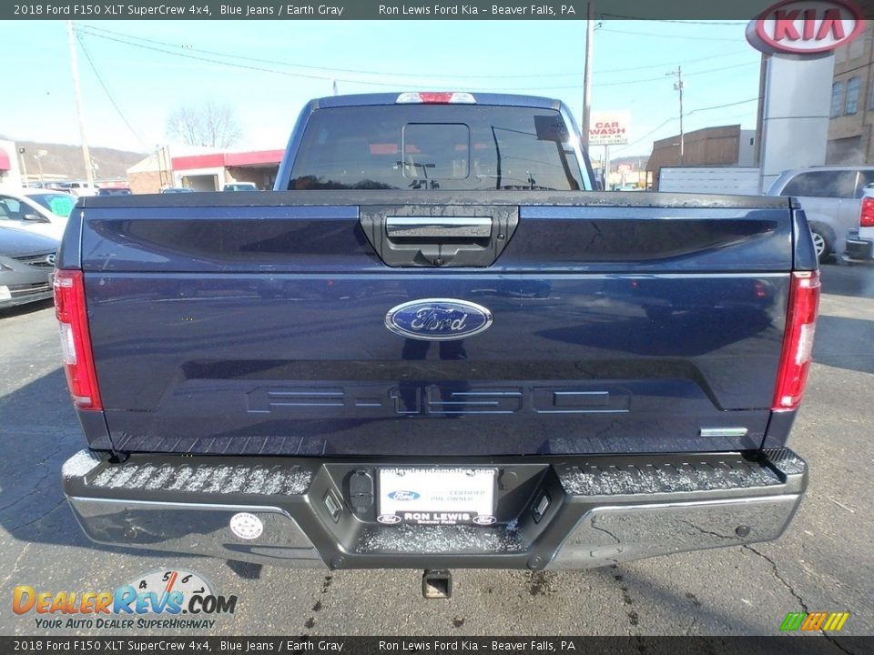 2018 Ford F150 XLT SuperCrew 4x4 Blue Jeans / Earth Gray Photo #3