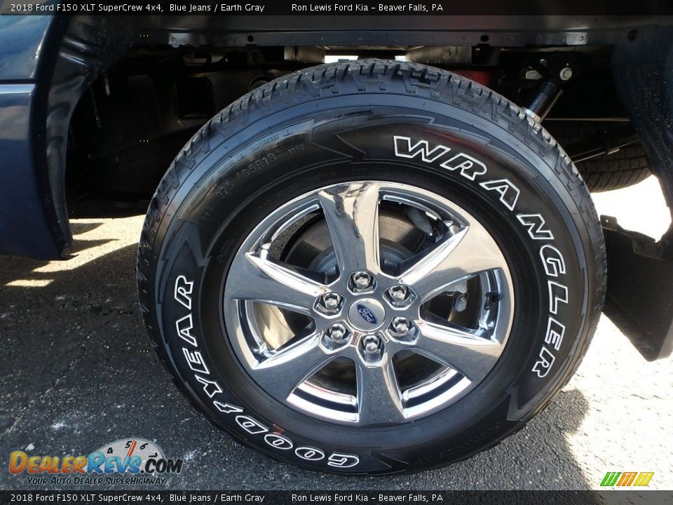 2018 Ford F150 XLT SuperCrew 4x4 Blue Jeans / Earth Gray Photo #9