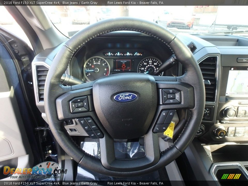 2018 Ford F150 XLT SuperCrew 4x4 Blue Jeans / Earth Gray Photo #16