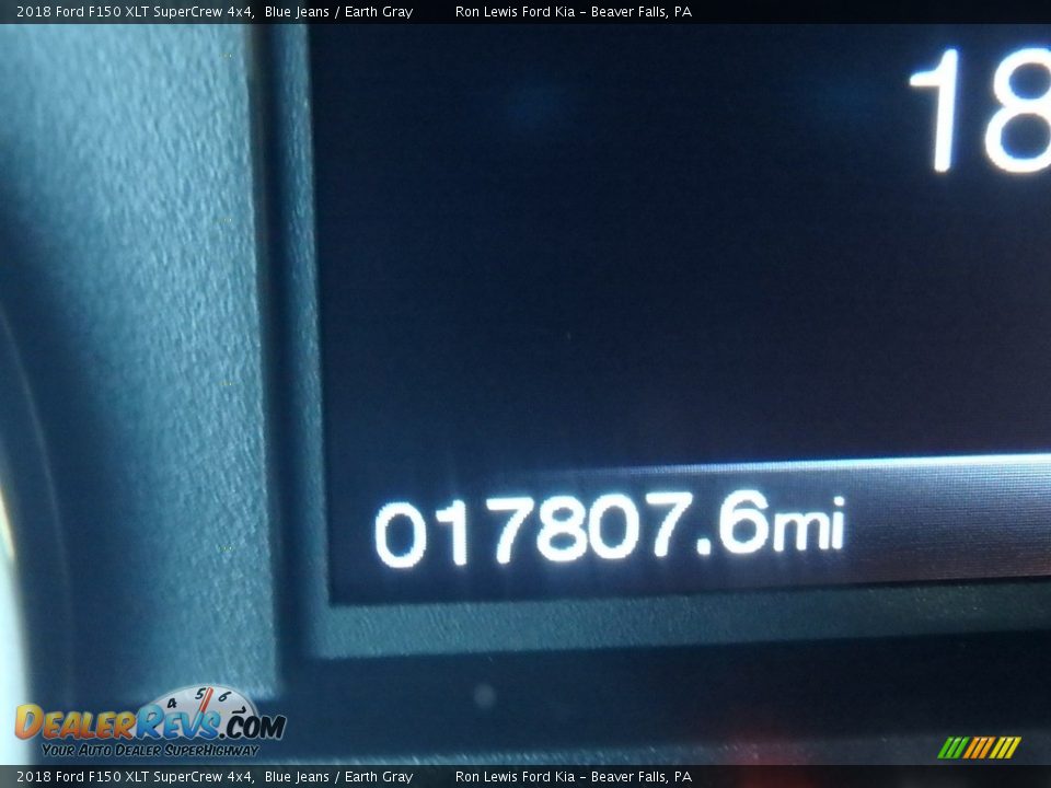 2018 Ford F150 XLT SuperCrew 4x4 Blue Jeans / Earth Gray Photo #20