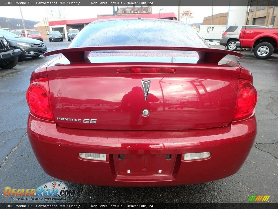 2008 Pontiac G5 Performance Red / Ebony Photo #3