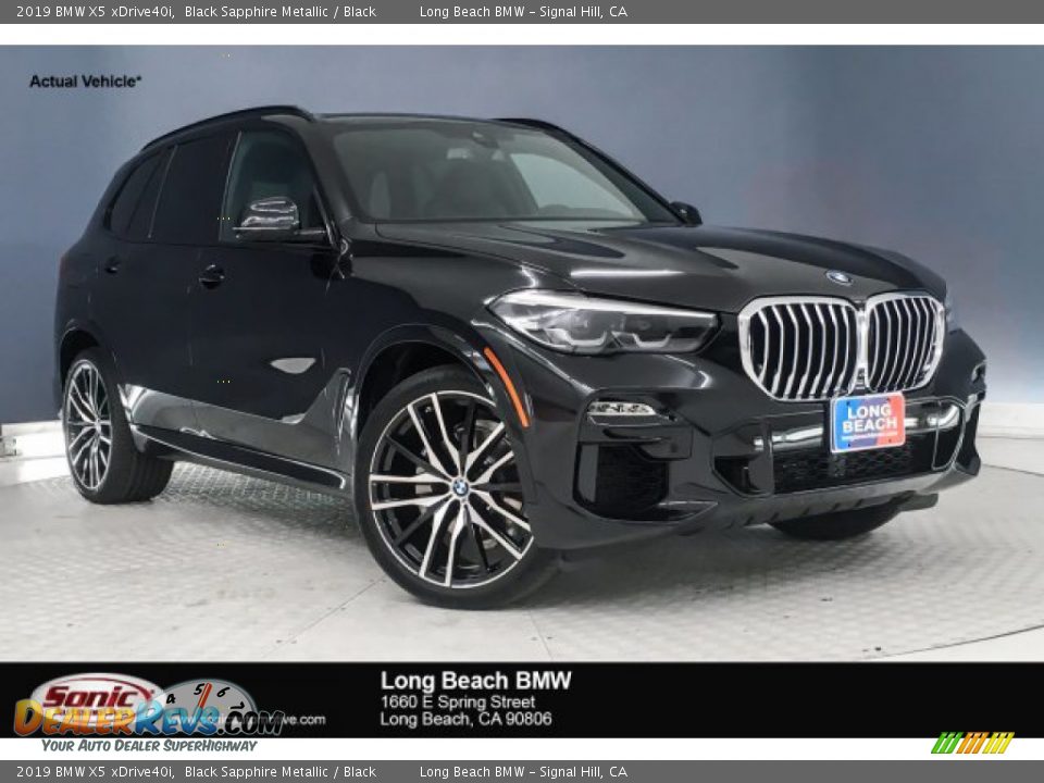 2019 BMW X5 xDrive40i Black Sapphire Metallic / Black Photo #1