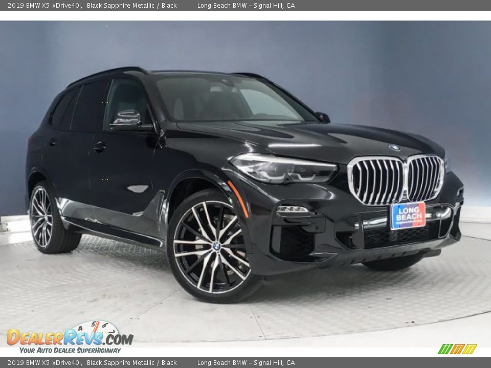 2019 BMW X5 xDrive40i Black Sapphire Metallic / Black Photo #12