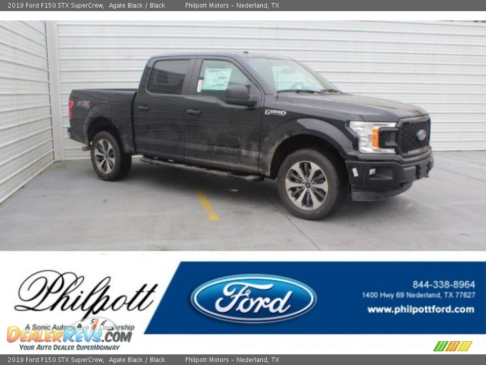 2019 Ford F150 STX SuperCrew Agate Black / Black Photo #1