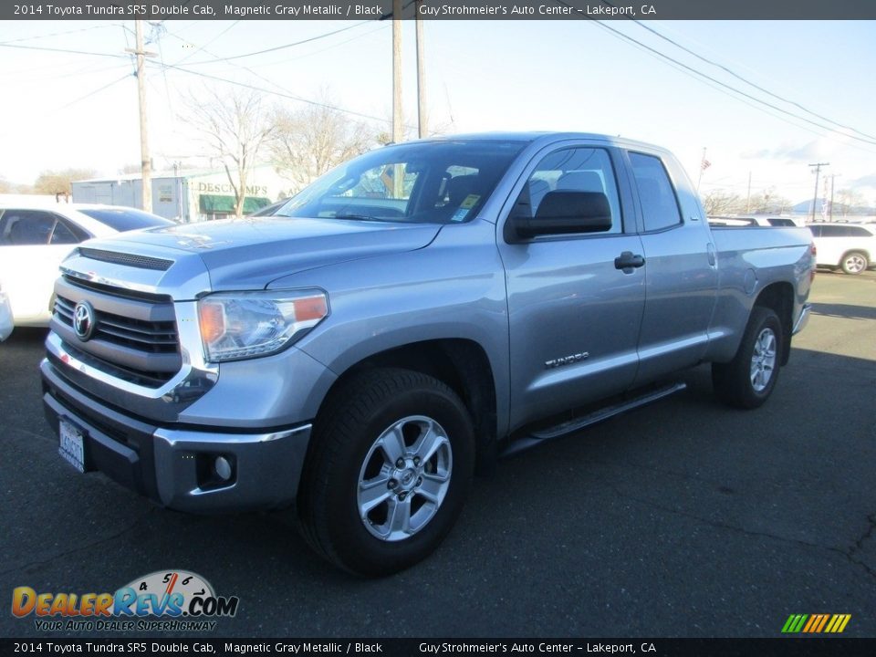 2014 Toyota Tundra SR5 Double Cab Magnetic Gray Metallic / Black Photo #3