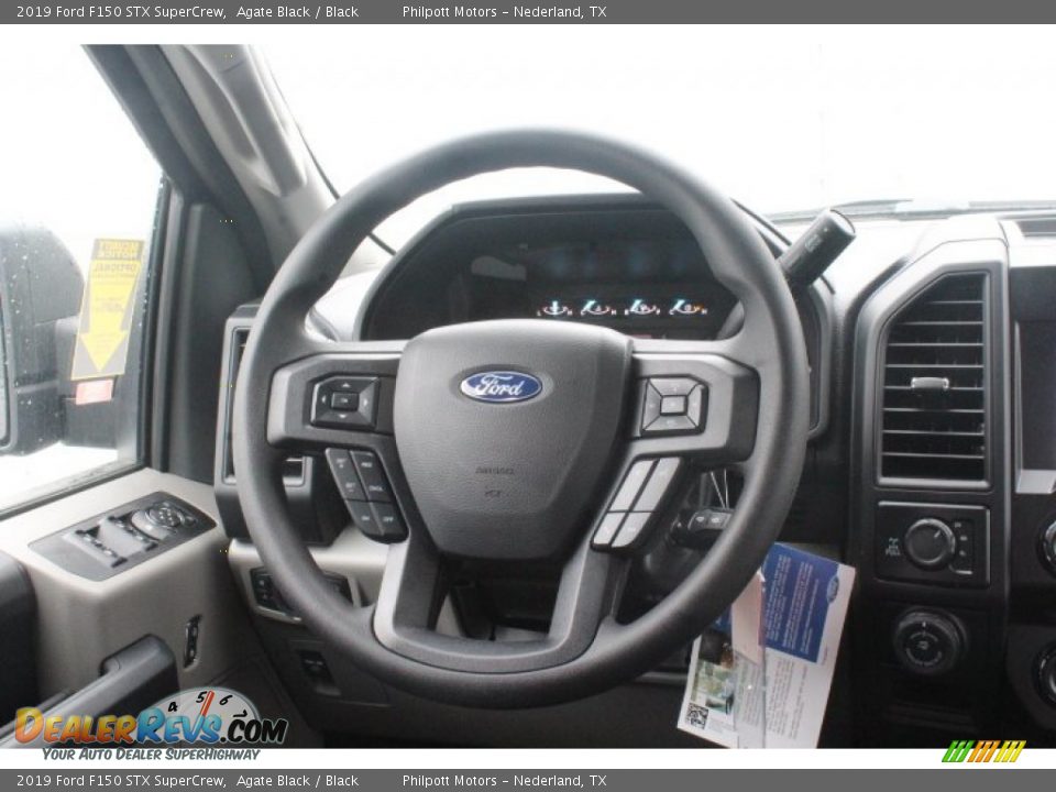 2019 Ford F150 STX SuperCrew Agate Black / Black Photo #19