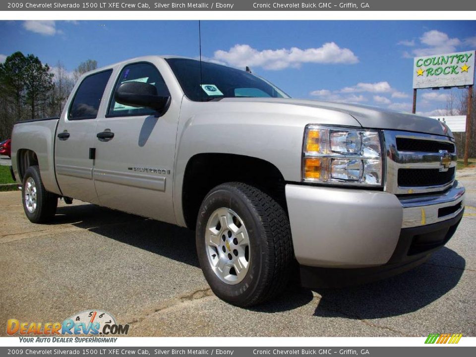 2009 Chevrolet Silverado 1500 LT XFE Crew Cab Silver Birch Metallic / Ebony Photo #4