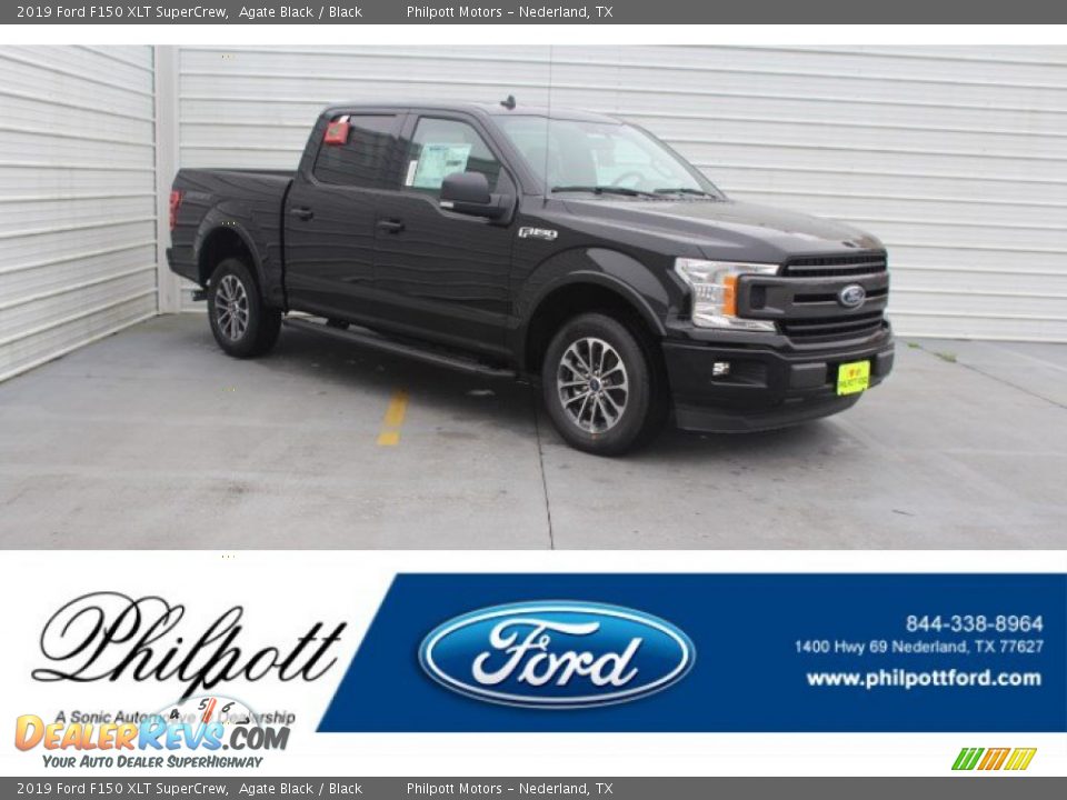2019 Ford F150 XLT SuperCrew Agate Black / Black Photo #1