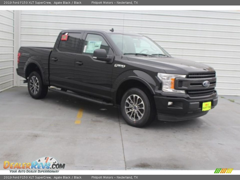 2019 Ford F150 XLT SuperCrew Agate Black / Black Photo #2