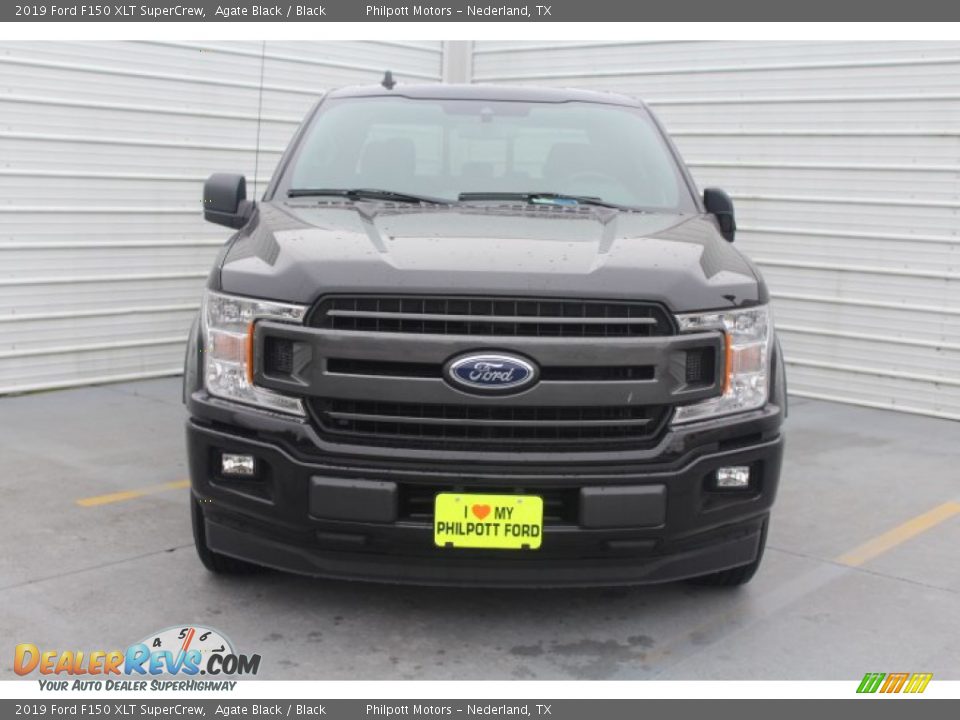 2019 Ford F150 XLT SuperCrew Agate Black / Black Photo #3