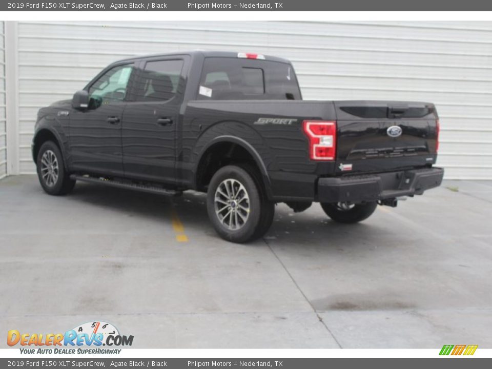 2019 Ford F150 XLT SuperCrew Agate Black / Black Photo #6