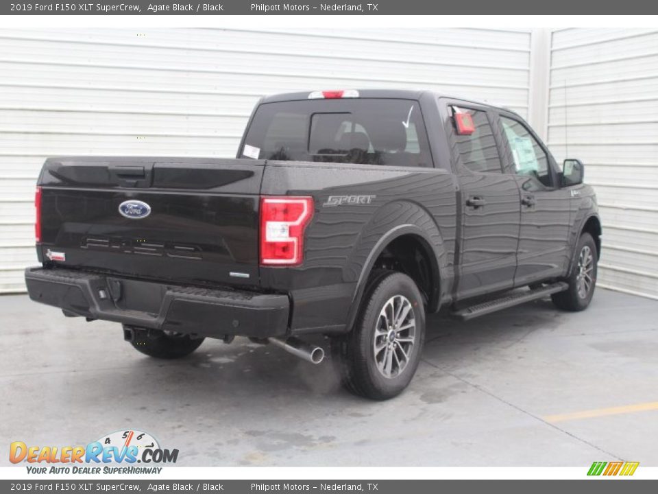 2019 Ford F150 XLT SuperCrew Agate Black / Black Photo #8