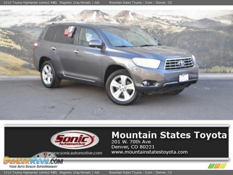 2010 Toyota Highlander Limited 4WD Magnetic Gray Metallic / Ash Photo #1