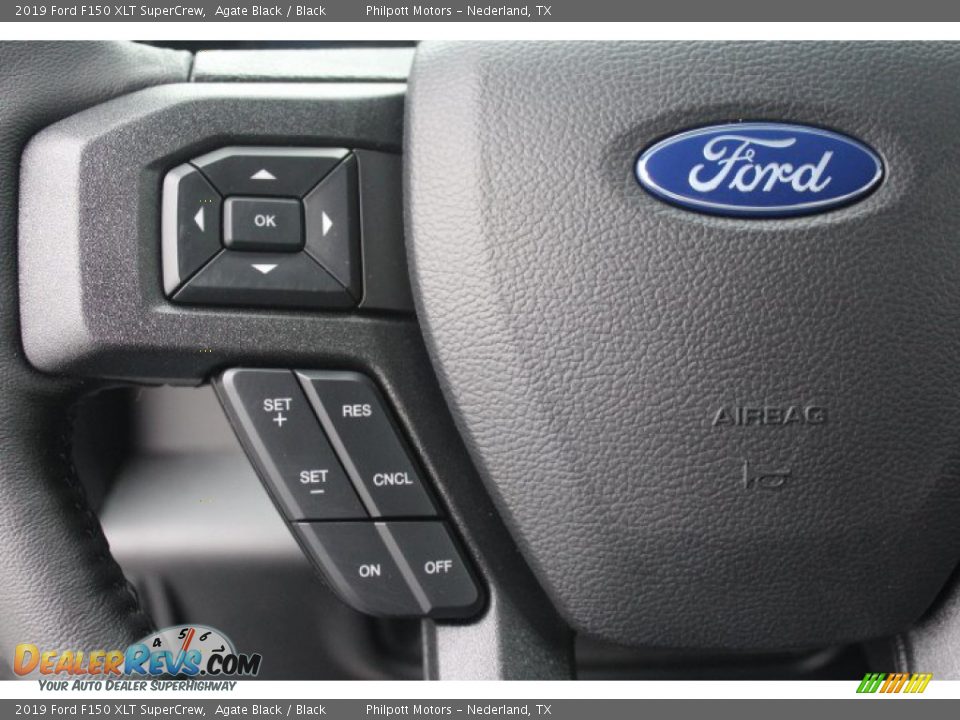 2019 Ford F150 XLT SuperCrew Agate Black / Black Photo #12