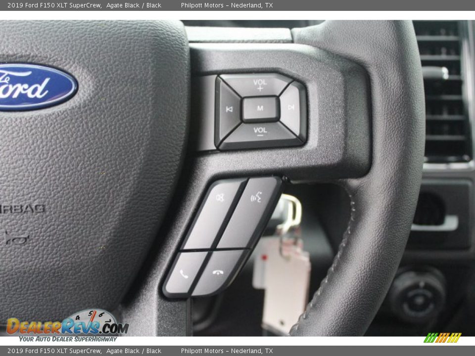 2019 Ford F150 XLT SuperCrew Agate Black / Black Photo #13