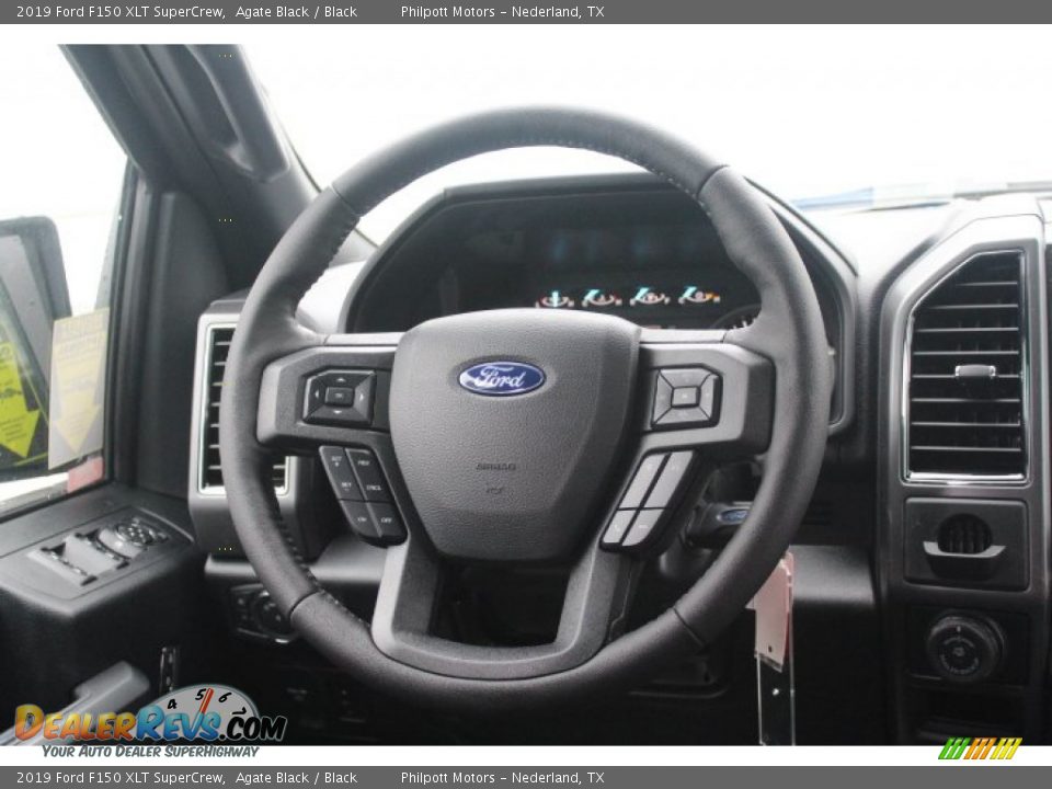 2019 Ford F150 XLT SuperCrew Agate Black / Black Photo #17