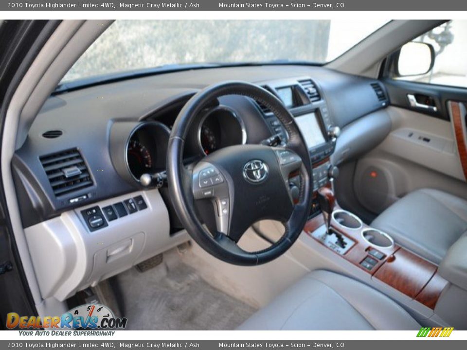 2010 Toyota Highlander Limited 4WD Magnetic Gray Metallic / Ash Photo #9