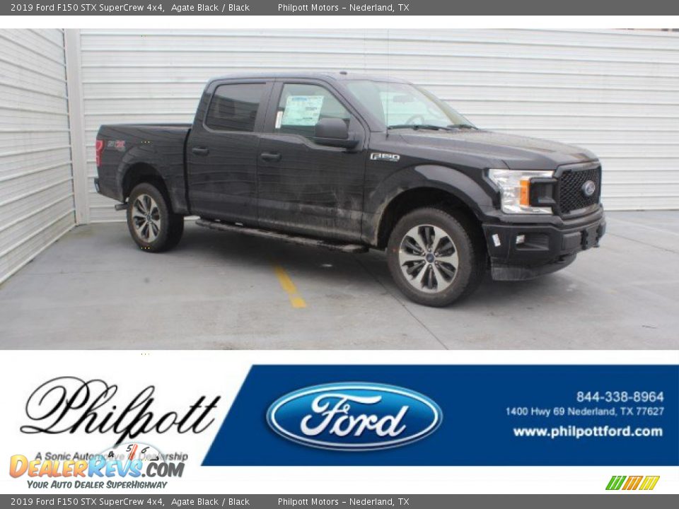 2019 Ford F150 STX SuperCrew 4x4 Agate Black / Black Photo #1