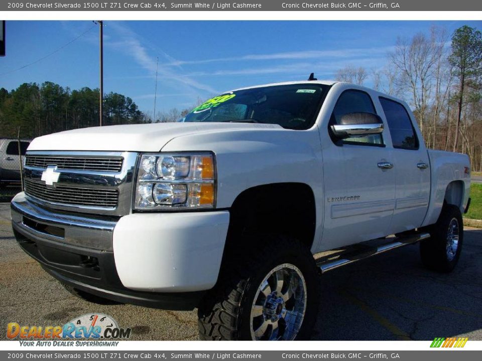 2009 Chevrolet Silverado 1500 LT Z71 Crew Cab 4x4 Summit White / Light Cashmere Photo #2