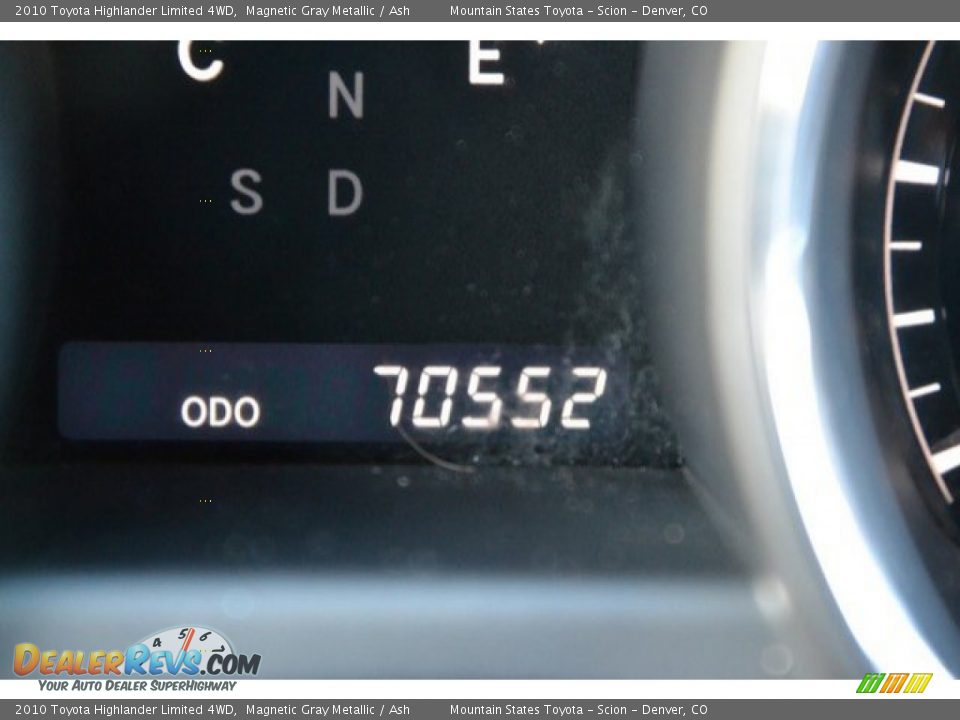 2010 Toyota Highlander Limited 4WD Magnetic Gray Metallic / Ash Photo #31