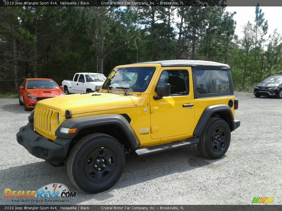 2019 Jeep Wrangler Sport 4x4 Hellayella / Black Photo #1