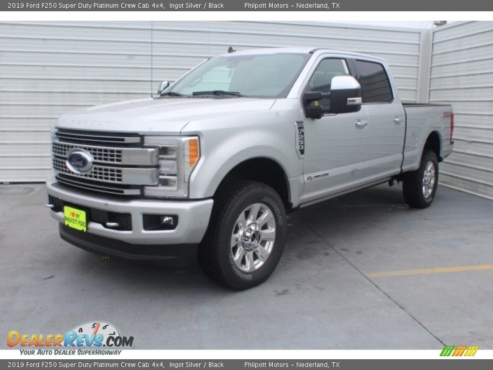 2019 Ford F250 Super Duty Platinum Crew Cab 4x4 Ingot Silver / Black Photo #4