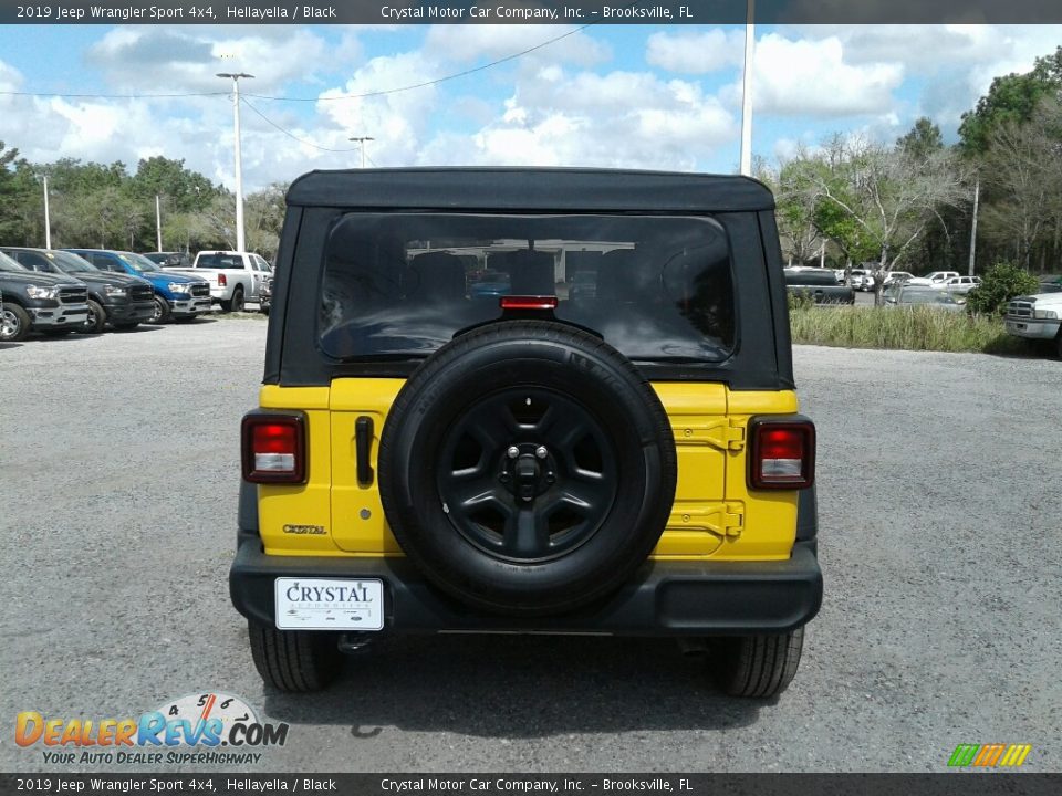2019 Jeep Wrangler Sport 4x4 Hellayella / Black Photo #4