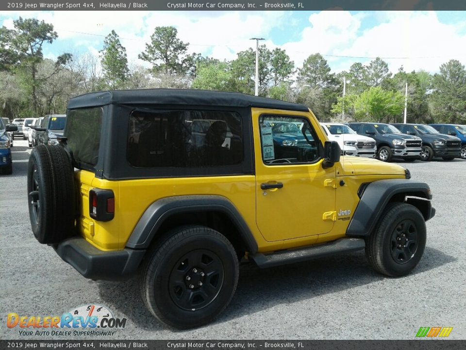 2019 Jeep Wrangler Sport 4x4 Hellayella / Black Photo #5