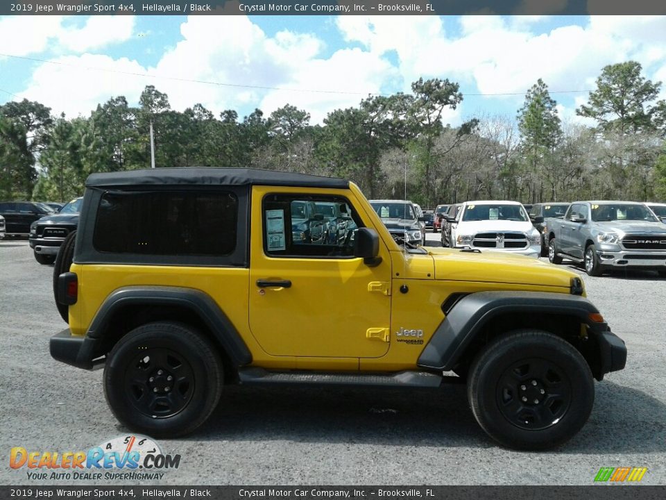 2019 Jeep Wrangler Sport 4x4 Hellayella / Black Photo #6