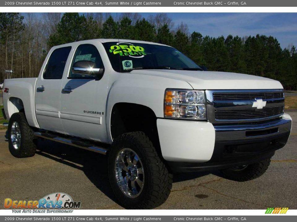 2009 Chevrolet Silverado 1500 LT Z71 Crew Cab 4x4 Summit White / Light Cashmere Photo #4