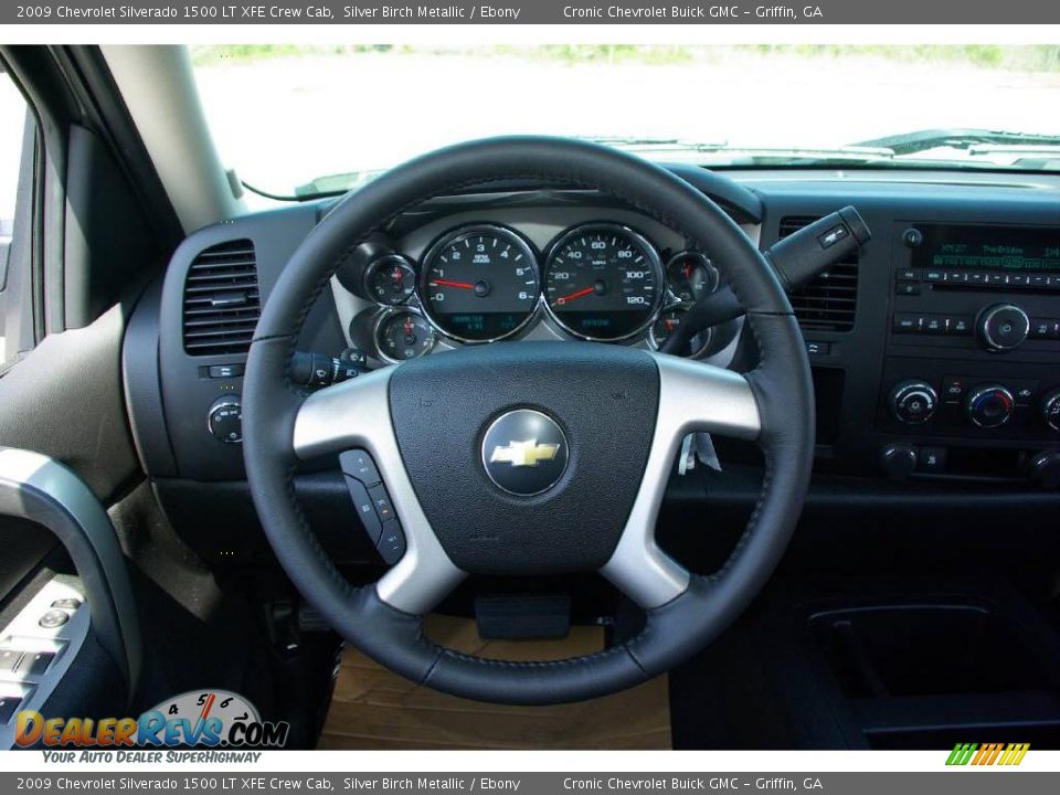 2009 Chevrolet Silverado 1500 LT XFE Crew Cab Silver Birch Metallic / Ebony Photo #25