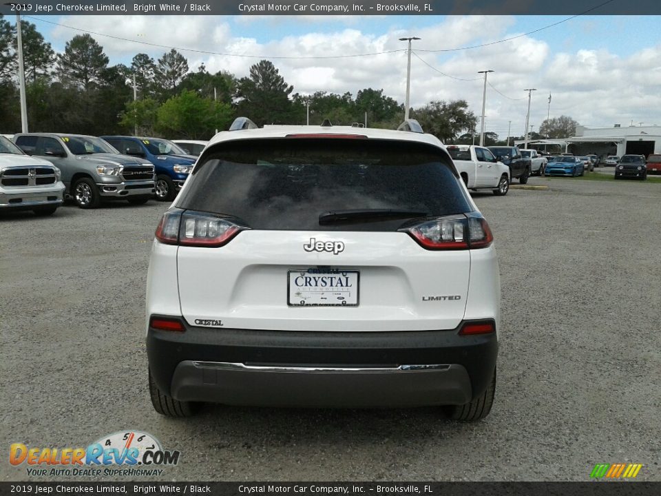 2019 Jeep Cherokee Limited Bright White / Black Photo #4