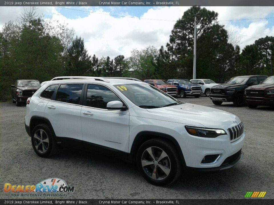 2019 Jeep Cherokee Limited Bright White / Black Photo #7