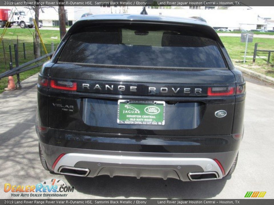 2019 Land Rover Range Rover Velar R-Dynamic HSE Santorini Black Metallic / Ebony Photo #8